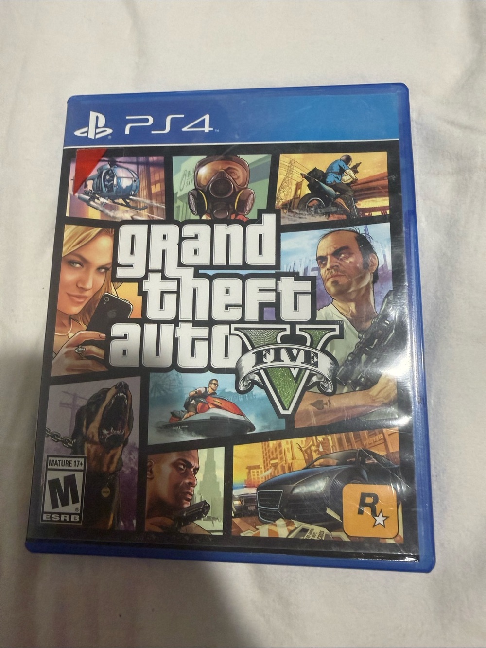 Rockstar Grand Theft Auto V (PS4) - Blue Case